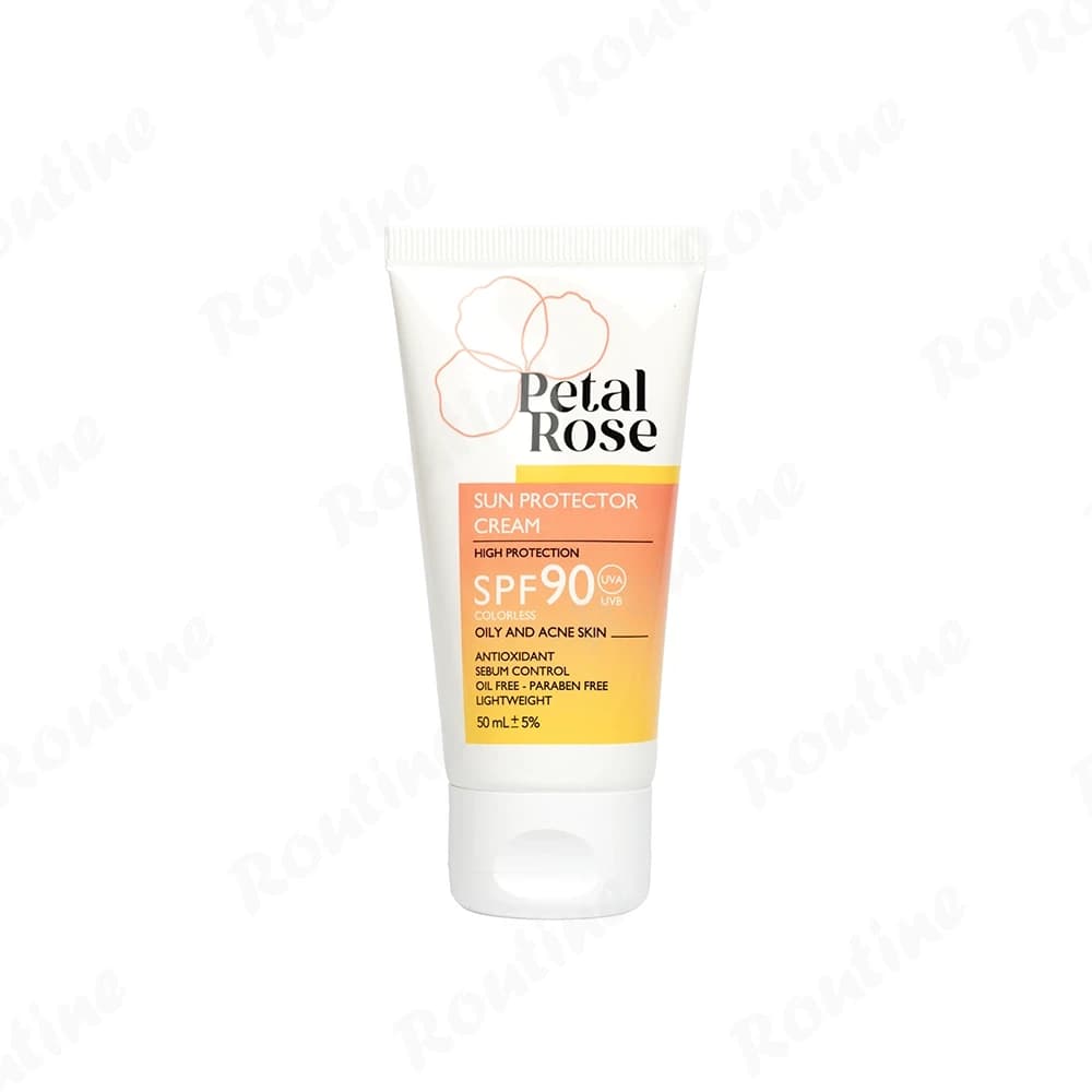 کرم ضد آفتاب بی رنگ پتال رز مناسب پوست چرب SPF90، تصویر 1