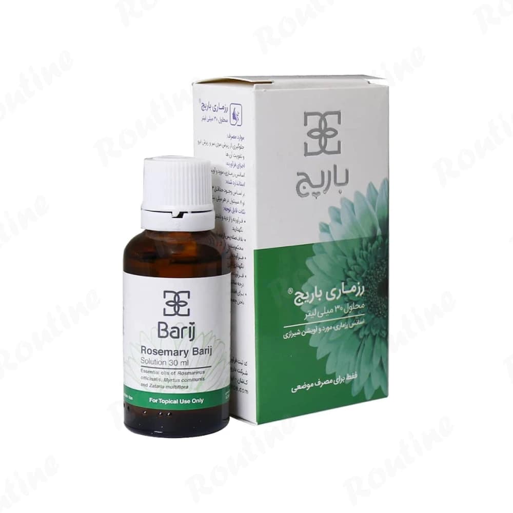 محلول موضعی رزماری باریج اسانس 30 میلی‌لیتر — تصویر 2