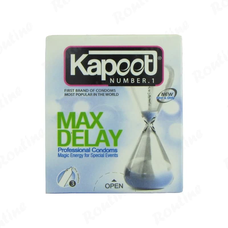 کاندوم تاخیری مدل Max Delay کاپوت 3 عددی
