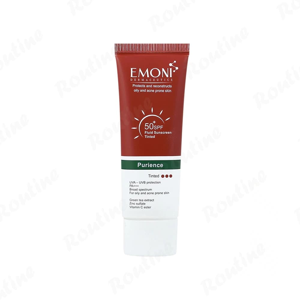فلوئید ضد آفتاب رنگی پوست چرب SPF50 امونی، تصویر 1