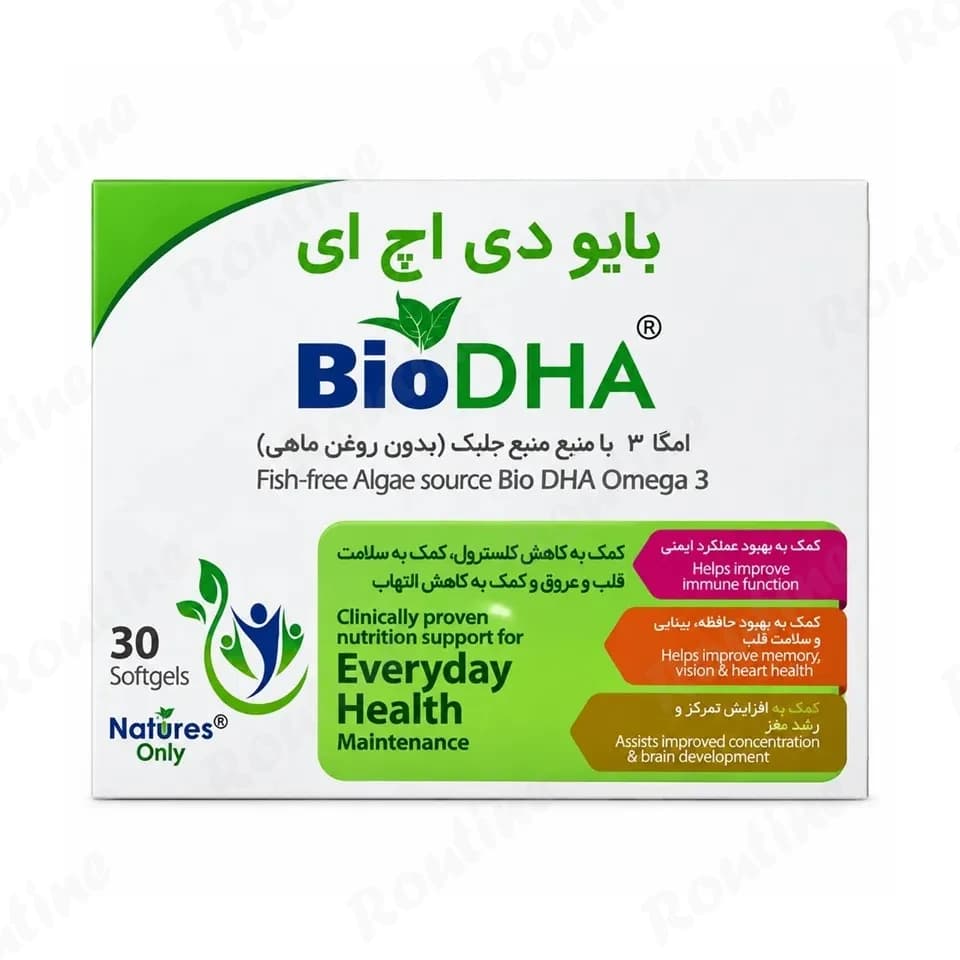 کپسول ژلاتینی نرم بایو دی اچ ای نیچرز اونلی 30 عددی