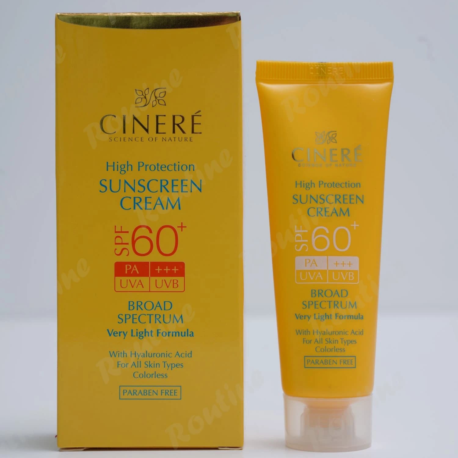 کرم ضد آفتاب بی رنگ SPF 60 سینره