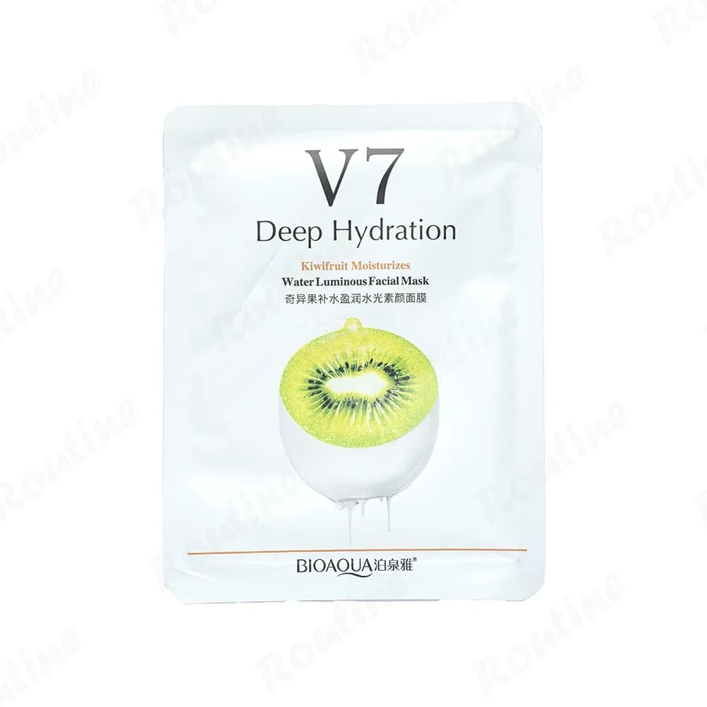 ماسک ورقه ای آبرسان قوی v7 کیوی 30 گرمی بیوآکوا