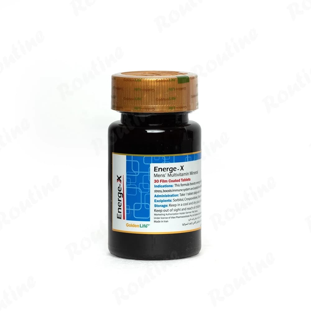 قرص انرژکس مولتیویتامین مخصوص آقایان گلدن لایف 60 عدد