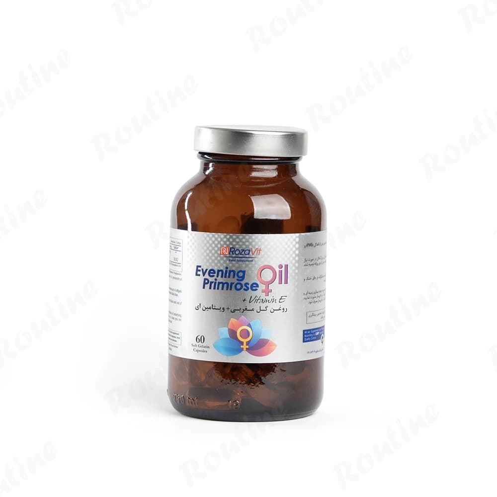 کپسول ژلاتینی گل مغربی + ویتامین E روزاویت 60 عدد
