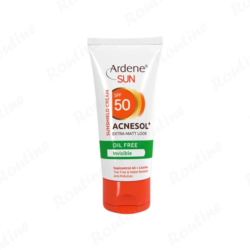 کرم ضدآفتاب آکنه سول پلاس SPF 50 فاقد چربی بی رنگ آردن سان
