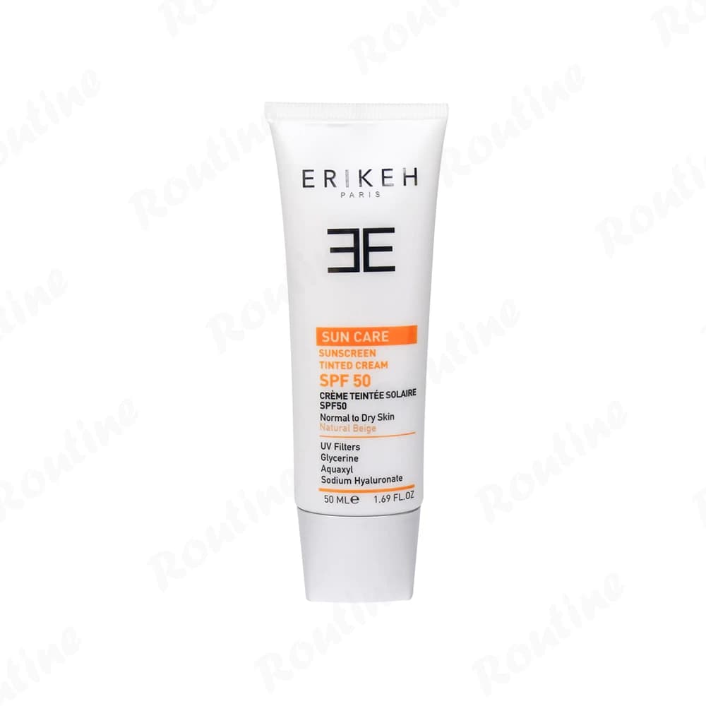 کرم ضدآفتاب SPF 50 پوست خشک بژ طبیعی اریکه