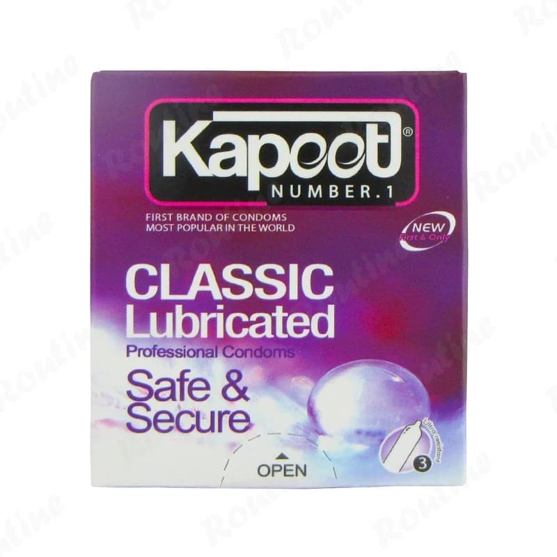 کاندوم تاخیری کلاسیک مدل Classic Lubricated کاپوت 3 عددی