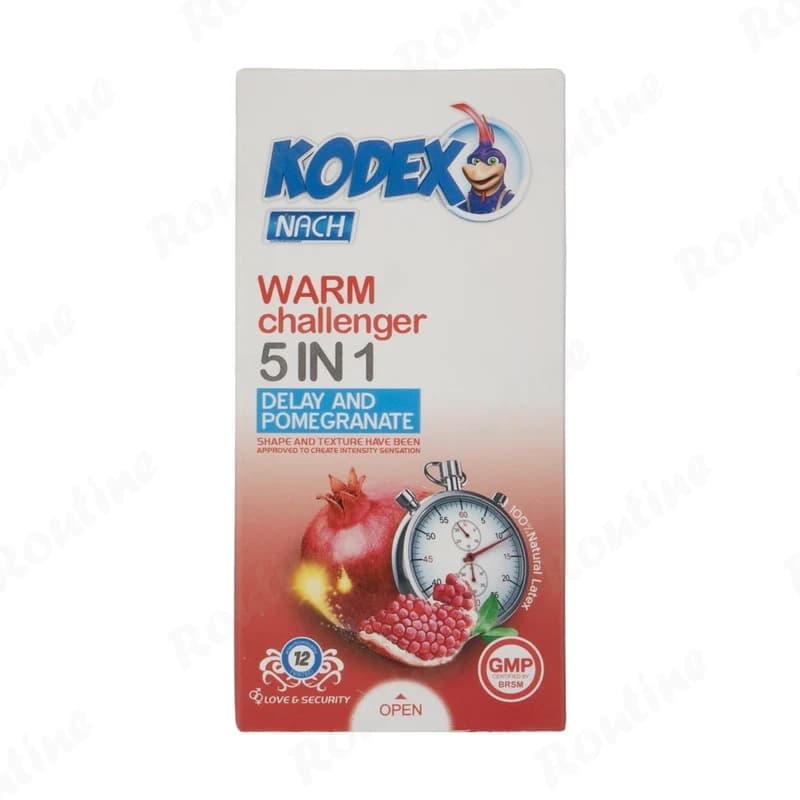کاندوم تاخیری گرمکننده مدل Warm Challenger کدکس 12 عددی