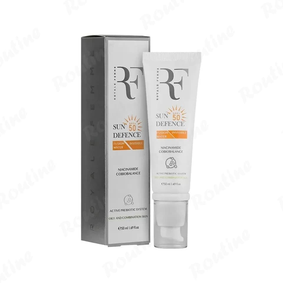 کرم ضد آفتاب فیوژن واتر SPF50 آر اف مناسب پوست چرب