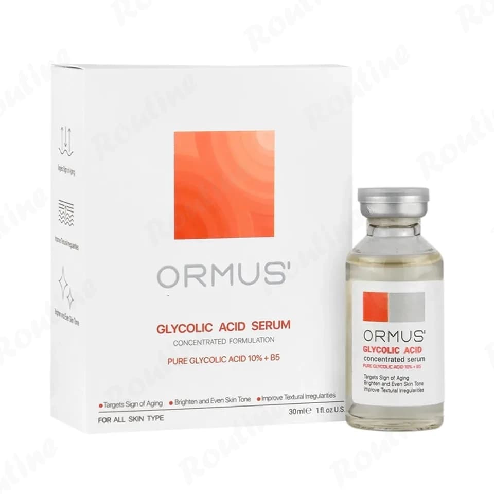 سرم لایه بردار و روشن کننده گلایکولیک اسید 10 درصد (Glycolic Acid 10%) اورموس 30 میلی لیتر
